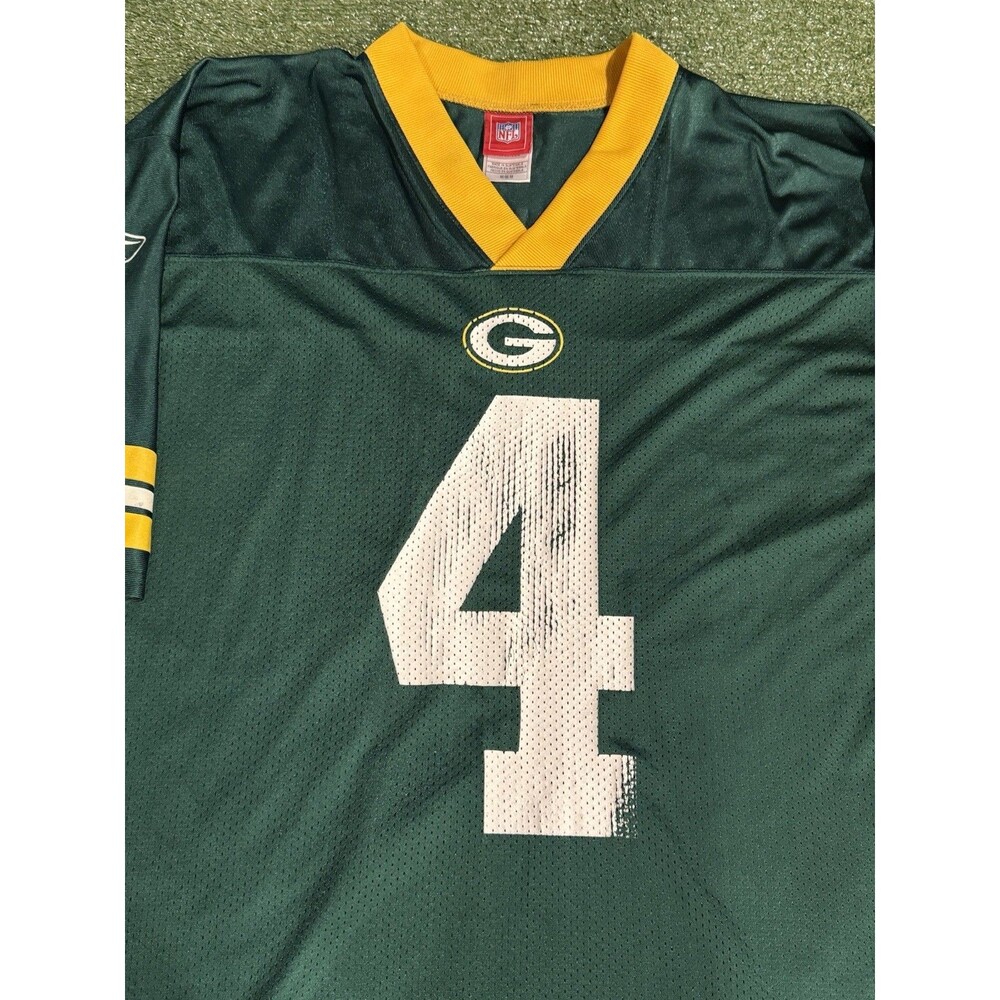 Reebok NFL Green Bay Packers Brett Favre #4 Jersey Men’s Med Vintage 90s Green